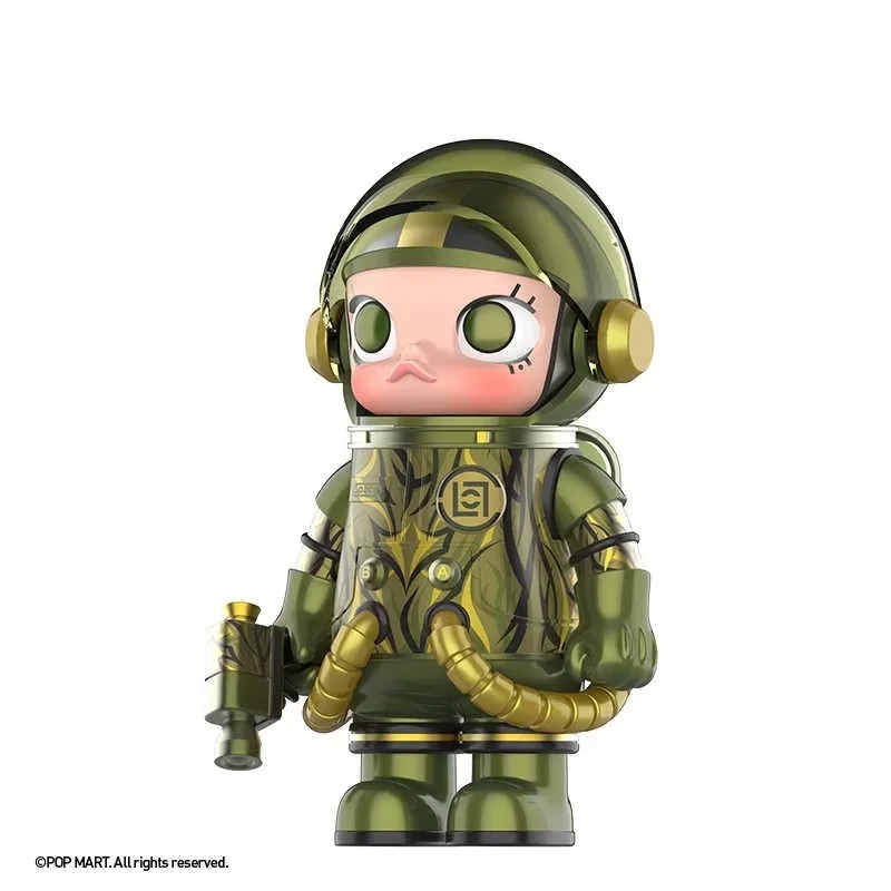 Mega Space Molly 76mm 100% Aloe Green Thorn Doll Model Statue Desktop Decoration Decoration Girl Cute Toy Christmas Gift