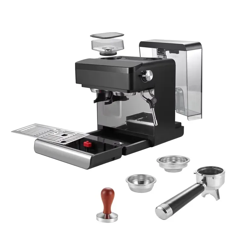 Compact All-in-One Espresso Maker with Large Water Tank and Touch Control