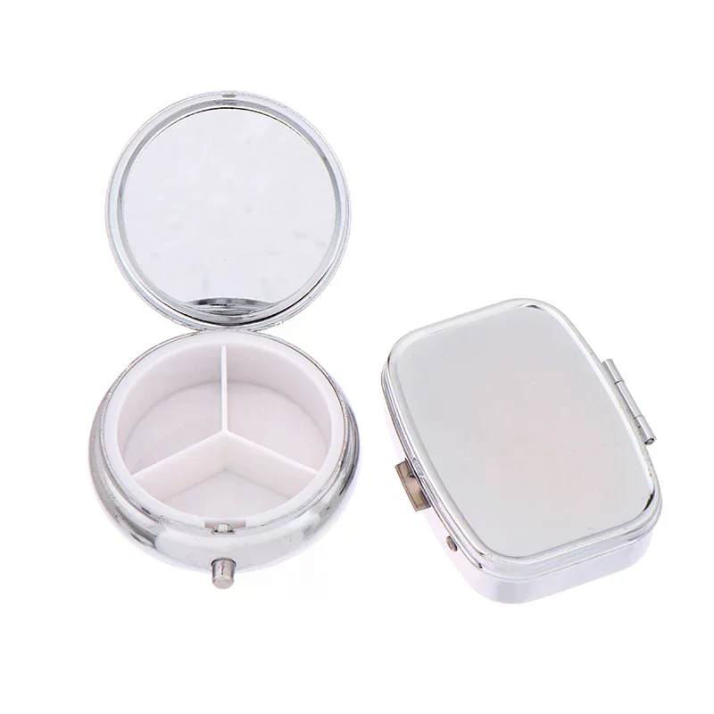 

Водонепроницаемая металлическая коробка для таблеток, портативная прямоугольная аптечка круглой формы, легкий держатель, контейнер для путешествий, домашнего использования