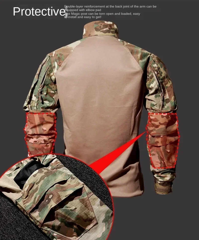 Taktische Anzüge für Herren, Airsoft-Jagdkleidung, Paintball-Militärsets, Assault-Shirts, Spezialeinheiten-Hosen, Outdoor-Kampfuniform – Detail 13