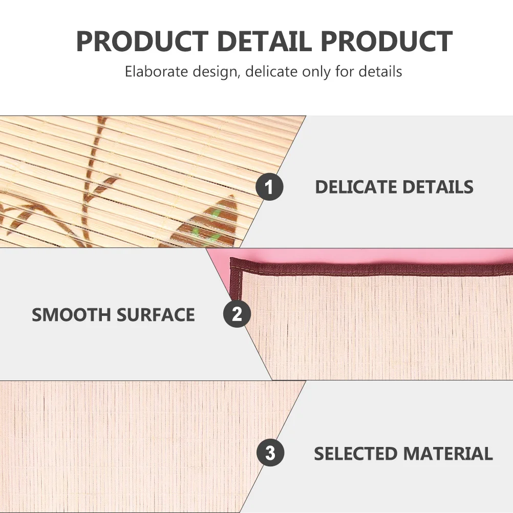 

Brush Pen Curtain Storage Bag Pencil Hemming Paint Bamboo Rolling Pouch for Pencils