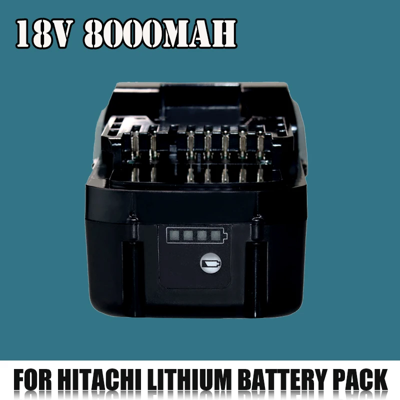 

For Hitachi 18V 8000mAh Lithium Battery Replacement BSL1820 BSL1830B BSL1840 BSL1850 BSL1860B Electric Tool Batteries