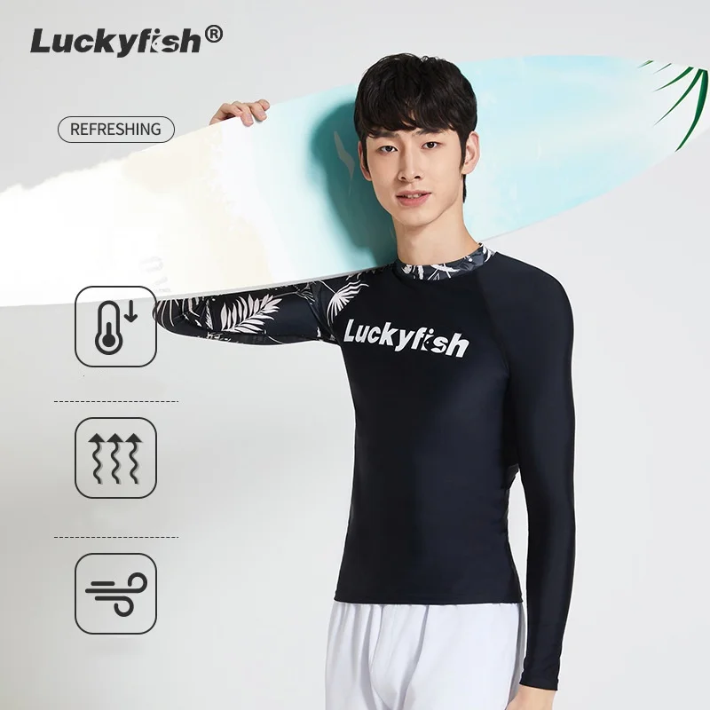 

Мужская защита от солнца, водонепроницаемая спортивная пляжная рубашка для серфинга, брюки, плавки с длинными рукавами, быстросохнущий купальный костюм