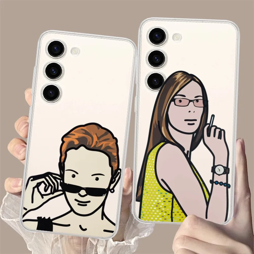 Julian Opie art Phone Case for Samsung Galaxy S8 8S G950F G950 A91 A80 A73 5G A72