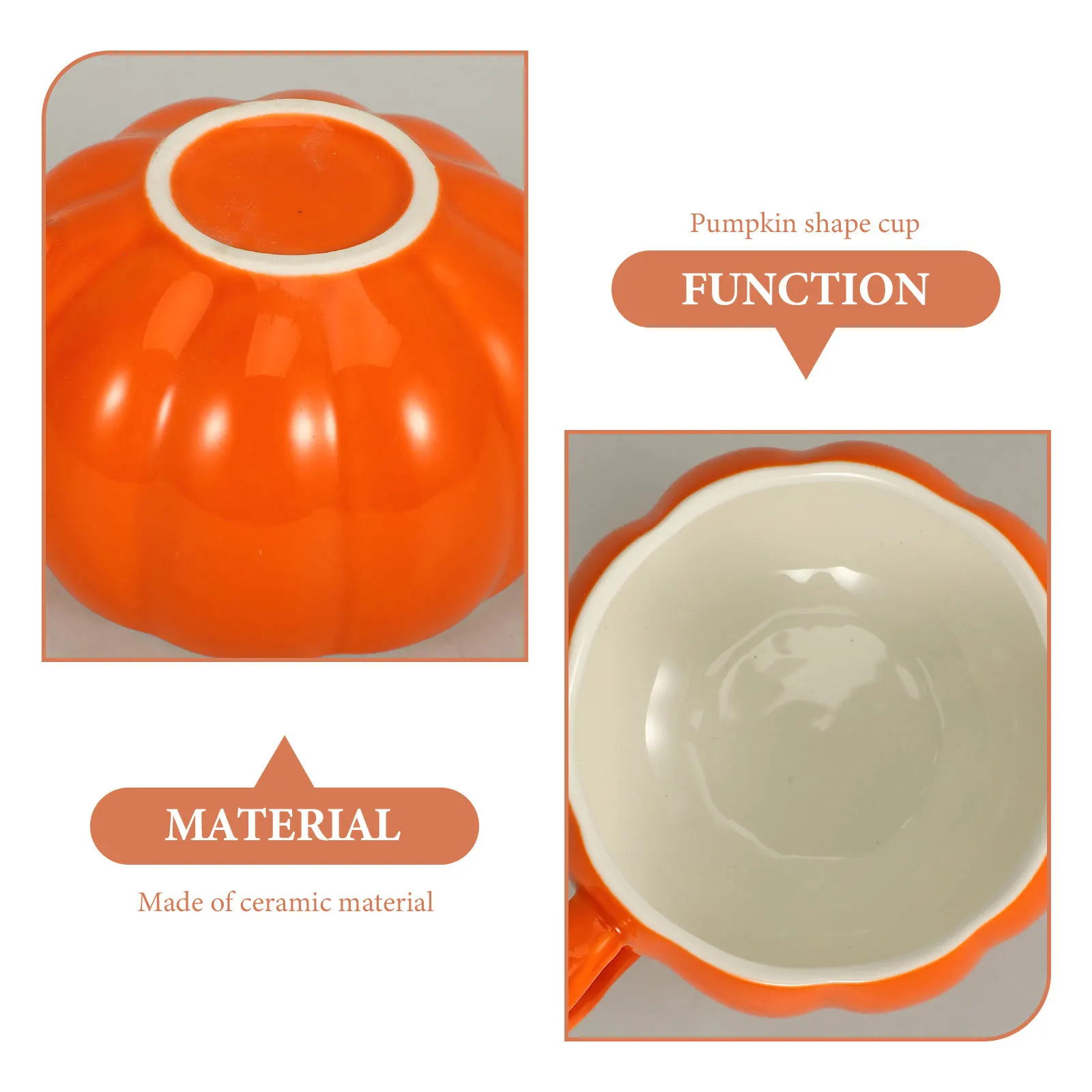 

Exquisite Pumpkin Style Mug Versatile Ceramic Water Tumbler for Coffee Tea Juice Ideal for Office Cafe Restaurant Daily Use