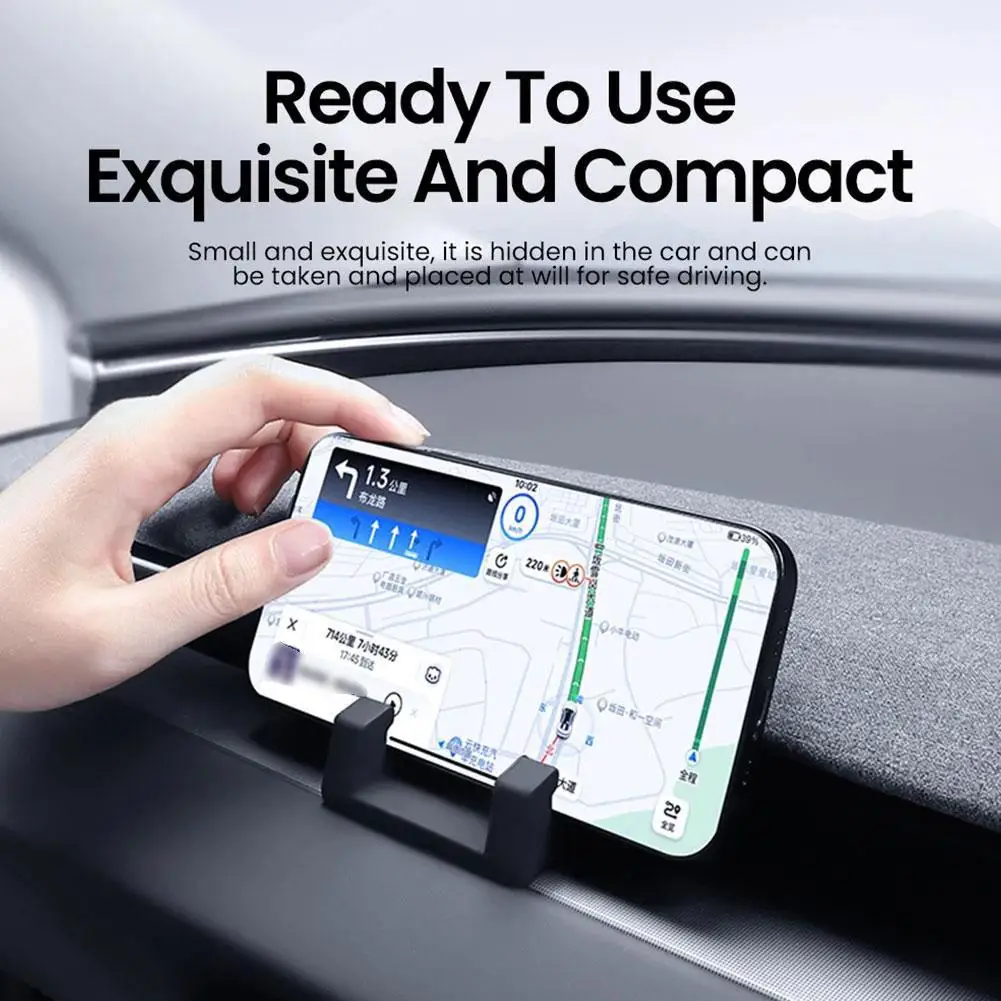 For Tesla 3/Y Dashboard Air Vent Clip Cell Phone Holder Accessories Anti-slip Interior Support Holder Mechanical Telephone M9Z9