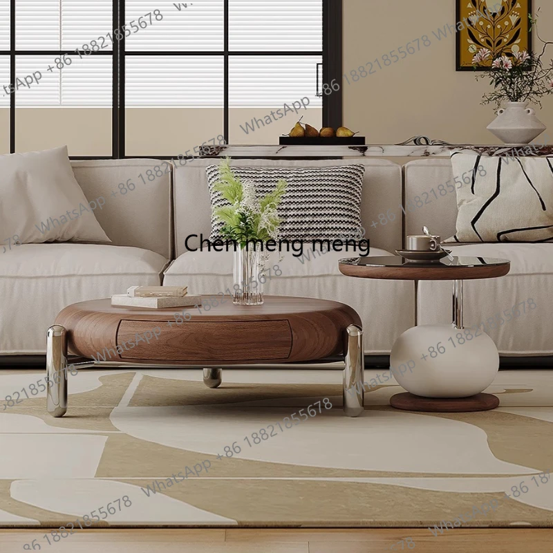 

Drawers Space Saving Side Table Transform Unique Aesthetic Mini Small Round Side Table Outdoor Center Couchtisch Patio Furniture