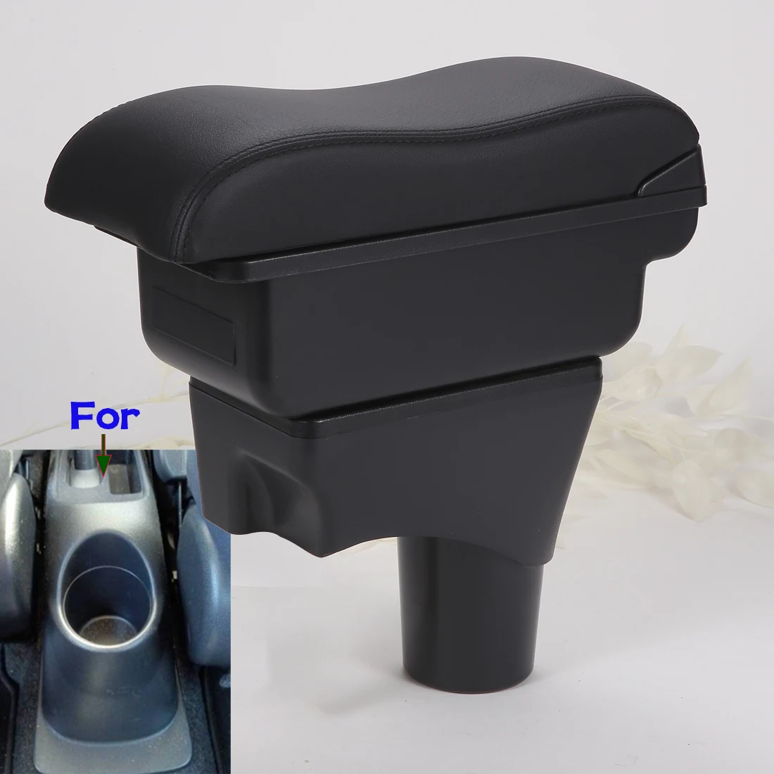 

For Nissan Sunny Armrest Box For Nissan March Micra K13 MK4 IV Car Armrest Auto Storage Box Arm Bracing Height Interior Details