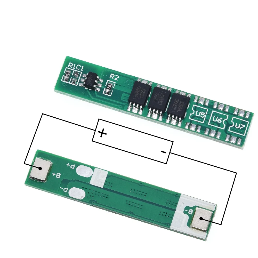 TZT  1S 7.5A 10A 15A 3.7V Li-ion 3 4 6MOS BMS PCM Battery Protection Board PCM for 18650 Lithium Lion Battery image 3