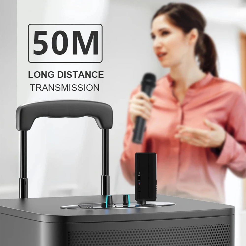 ميكروفون لاسلكي مزدوج محمول باليد ، ميكروفون كاريوكي احترافي ، مسرح ، كنيسة ، حفلة ، مدرسة ، مكبر صوت مباشر ، عرض اجتماع