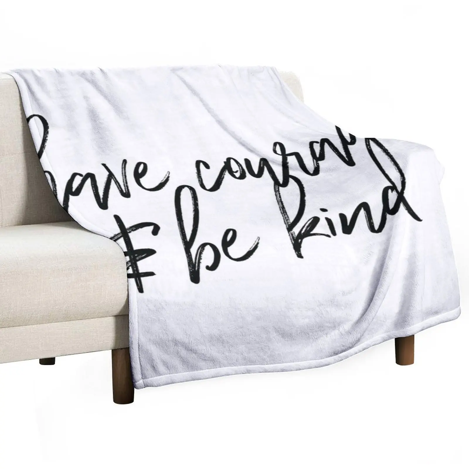 have courage and be kind Throw Blanket Beach Moving Decoratives Blankets