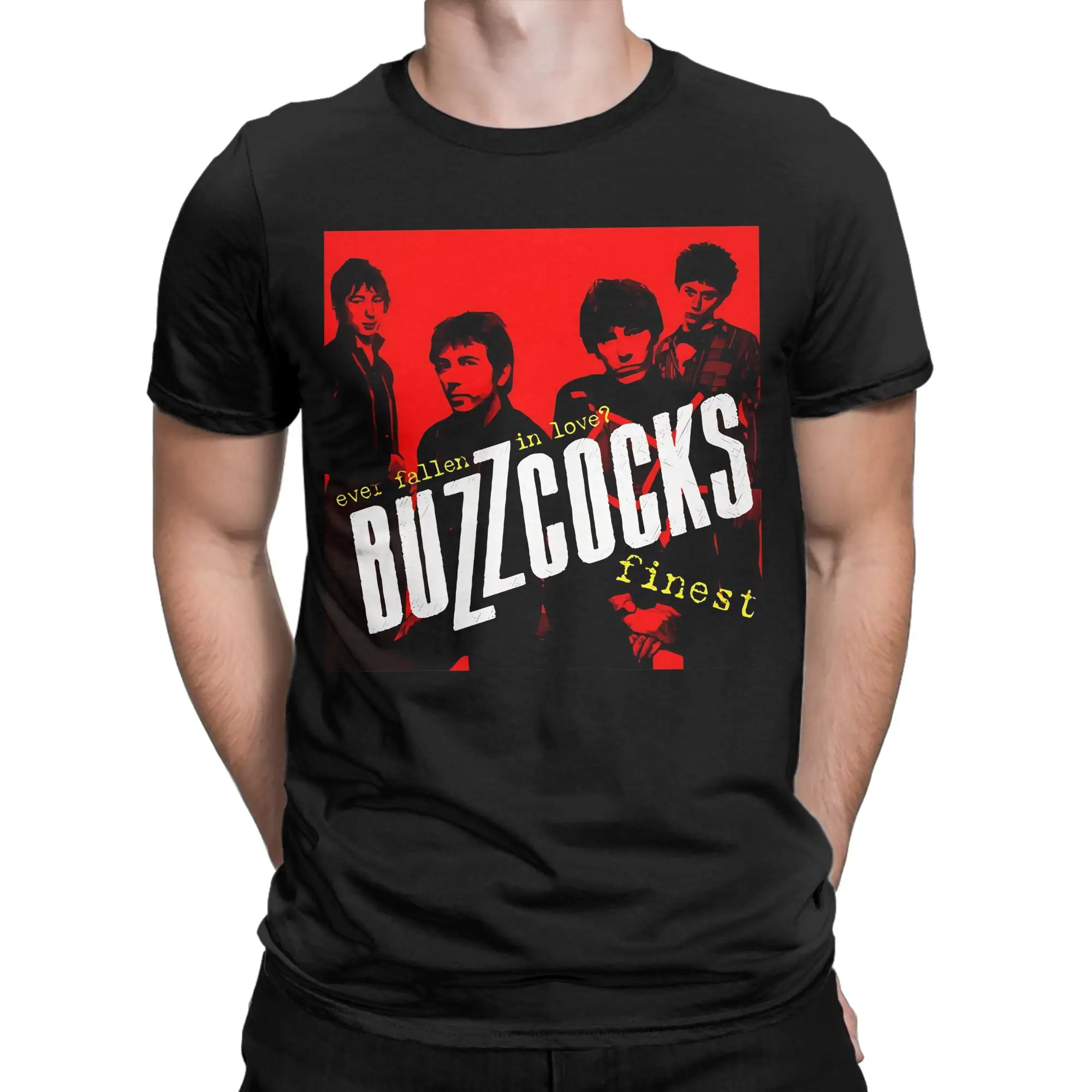 Merchant Essential  Funny Graphic 100% Cotton T-Shirt Buzzcocks Tops Tees For Men