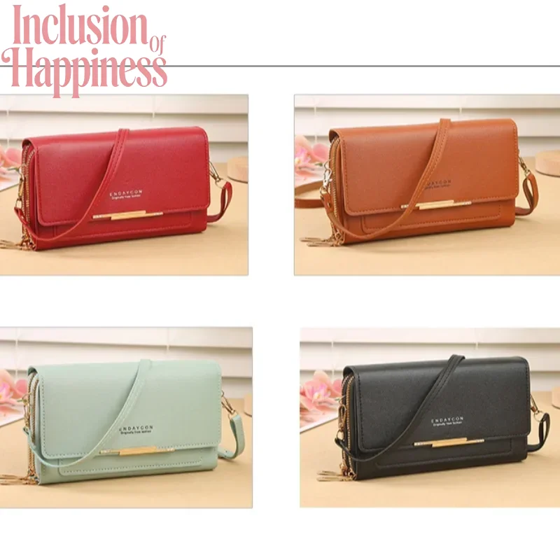 

Korean Version Large Capacity Five Layer Wallet Solid Color Rectangular Handheld Coin Purse Multifunctional Practical Wallet