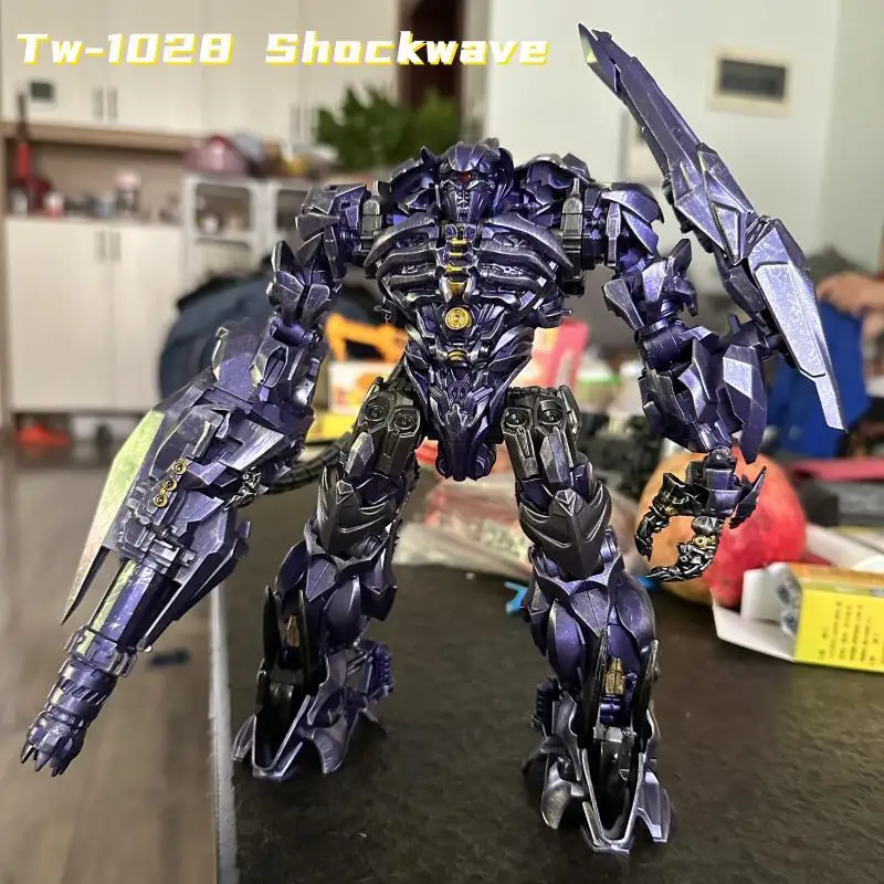 In Stock Baiwei Tw1028 Shockwave Transformation Masterpiece Figure Toy Model Studio Series Ko Ss56 Ss Deformation Car Robot Toy