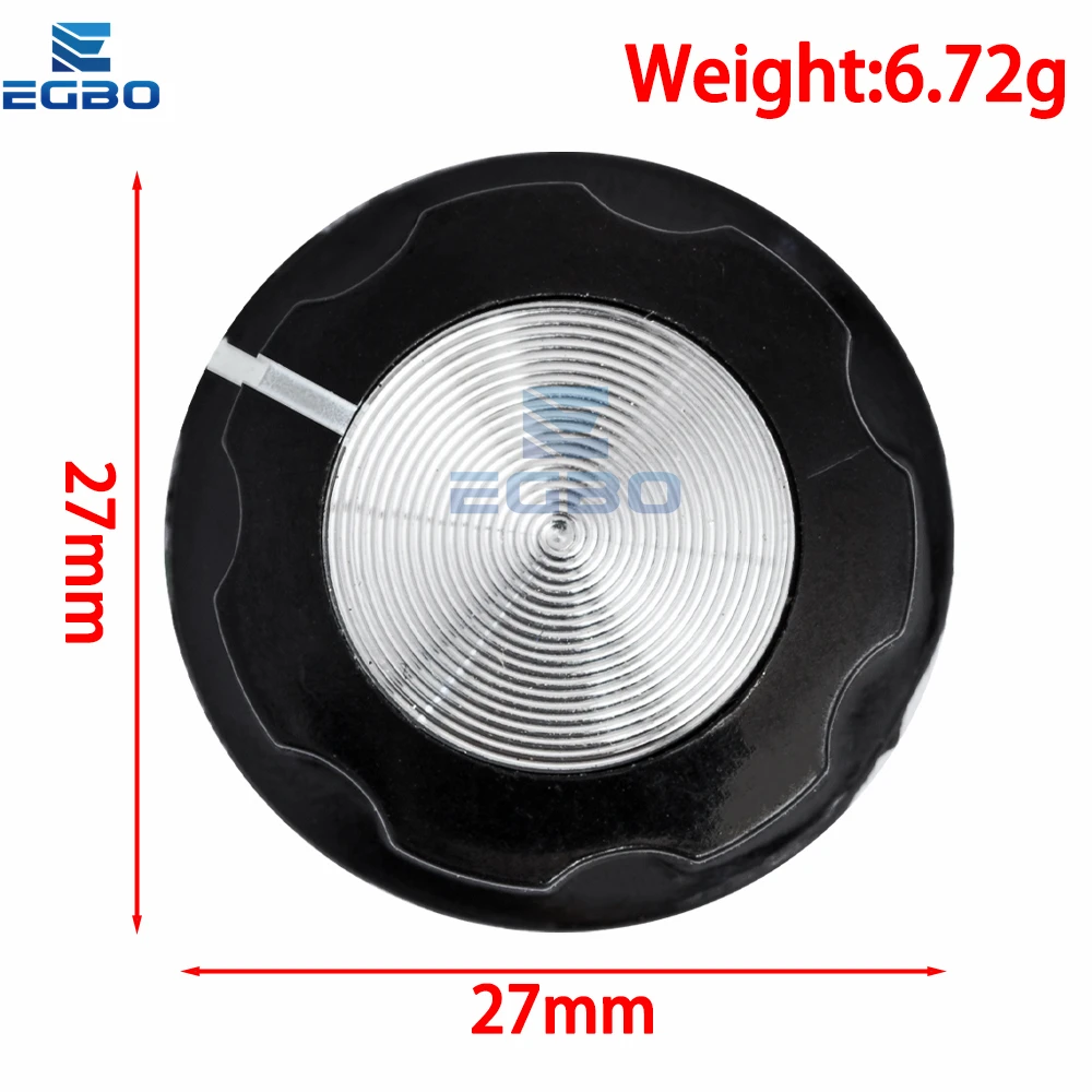 EGBO  MF-A03 RV24YN20S Potentiometer Knob Cap Inner 6.4mm Rotary Switch Bakelite Knob WH118 WX050 Potentiometer Switch