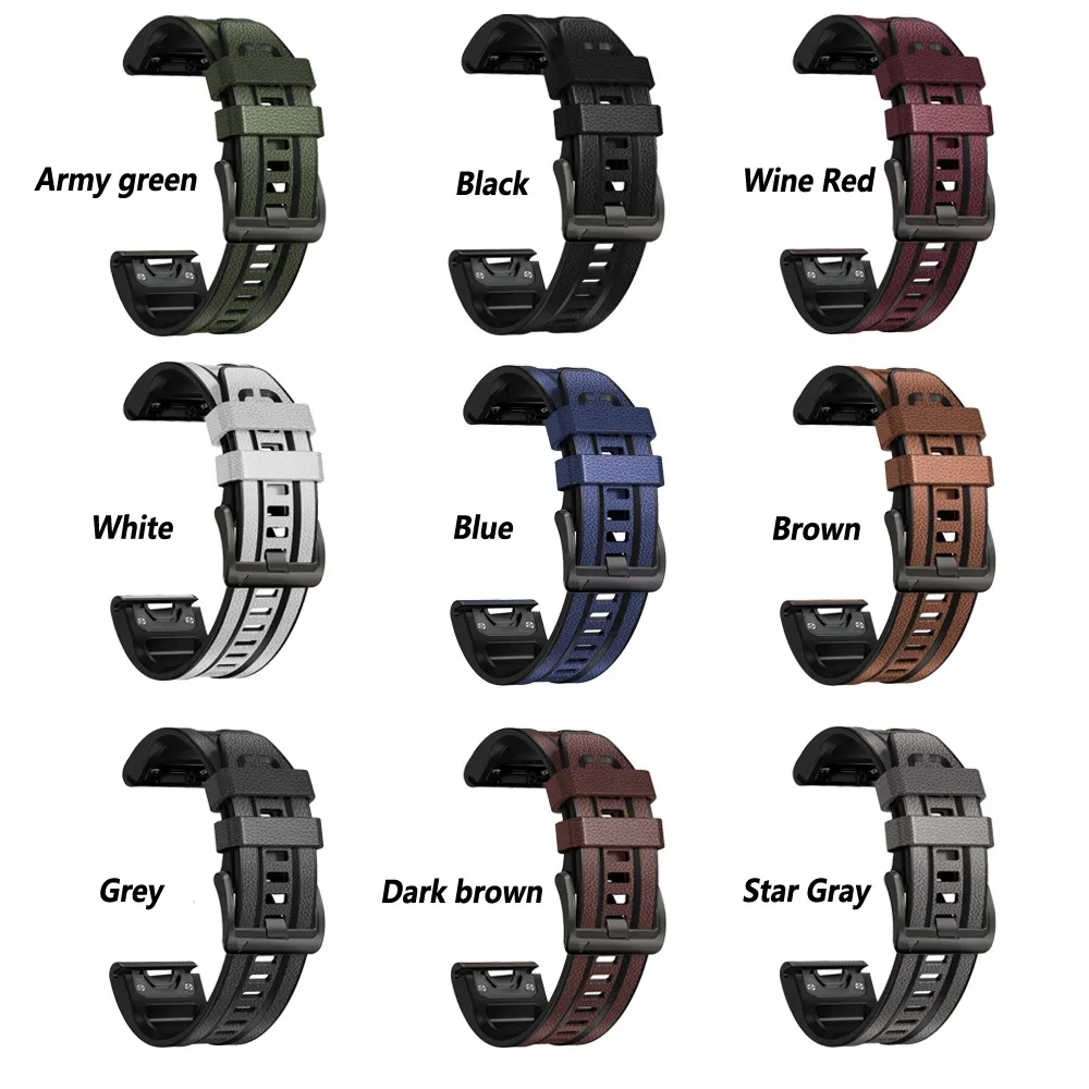 pulseira-de-silicone-e-couro-pulseira-para-garmin-marq-atleta-aventureiro-golfista-capitao-aviador-epix-gen-2-quickfit-22-26mm