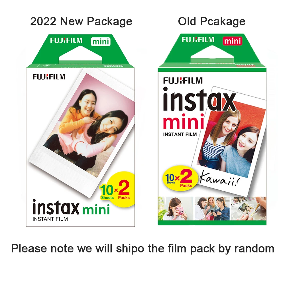 ฟิล์มฟูจิฟิล์ม Instax ขนาดเล็ก10-100แผ่นรูปถ่าย3นิ้วสำหรับ Fujifilm Instax Mini 11 9 8 7S 70