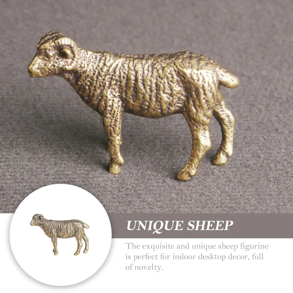 

Vintage Sheep Ornament Premium Material Safe Durable Creative Unique Sheep Shaped Decor Fine Craftsmanship Tabletop Decoration