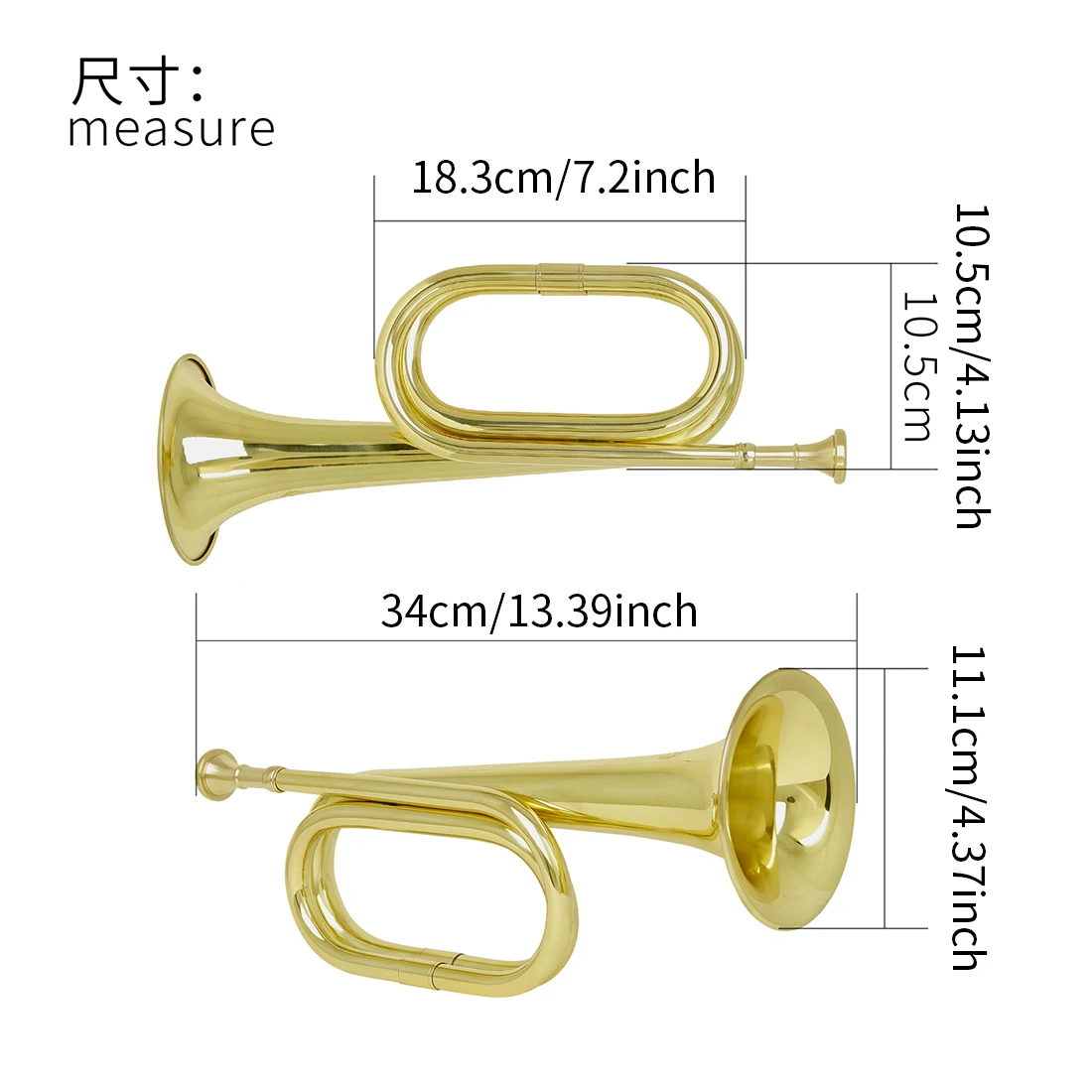 بوق دعوة البوق المبتدئين طالب النحاس سترايد القرن الفرسان القرن العسكرية تشونغ فنغهاو النحاس النقي خطوة البوق #2