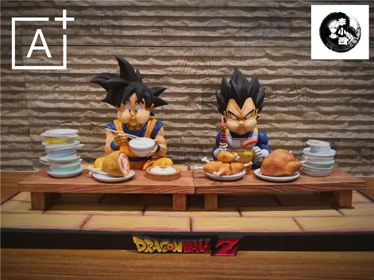 Figurine Dragon Ball Son Goku Vegeta, figurines d'anime, figurine d'action Foodie, modèle de statue, beurre, renforcement, décoration de bureau, jouets cadeaux, 15cm