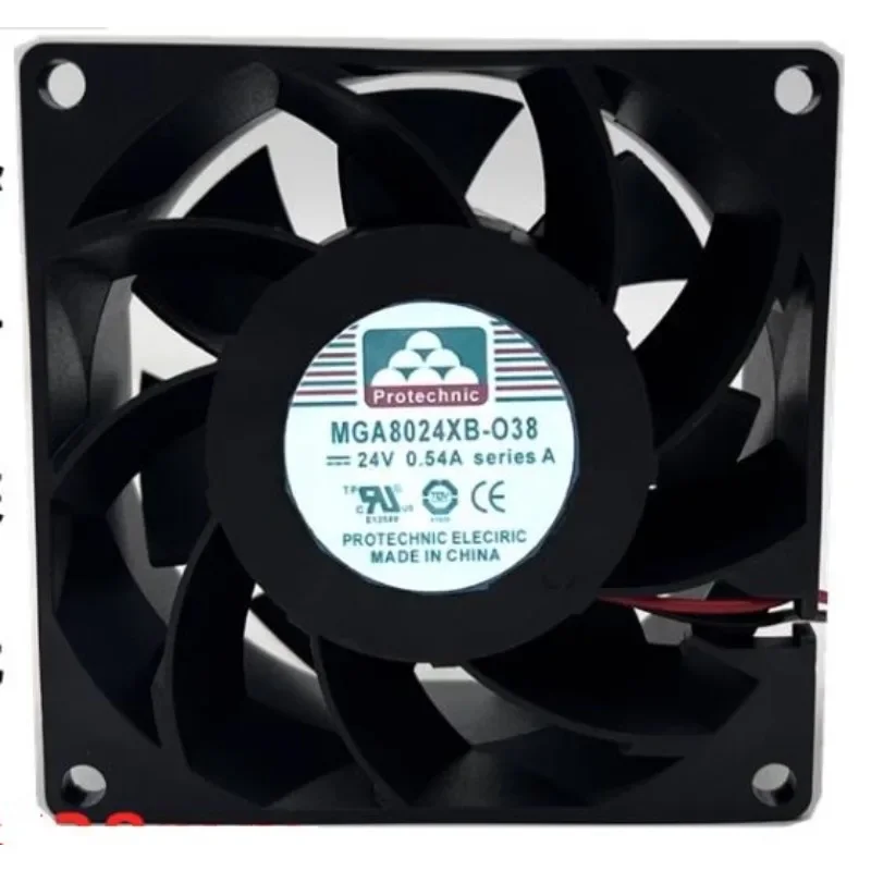 New CPU Fan for MGA8024XB-O38 24V 0.54A Inverter Large Air Volume Cooling Fan 8CM 8038 80x80x38mm
