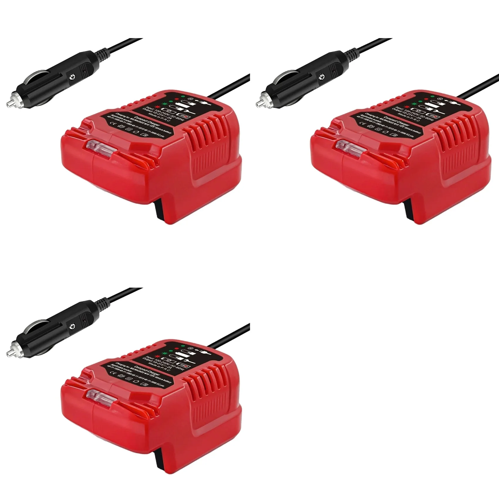 

【NOW SAVE】3X Car For 18V M18 Battery Replacement,Portable Mini Quick ,Cigarette Lighter Plug