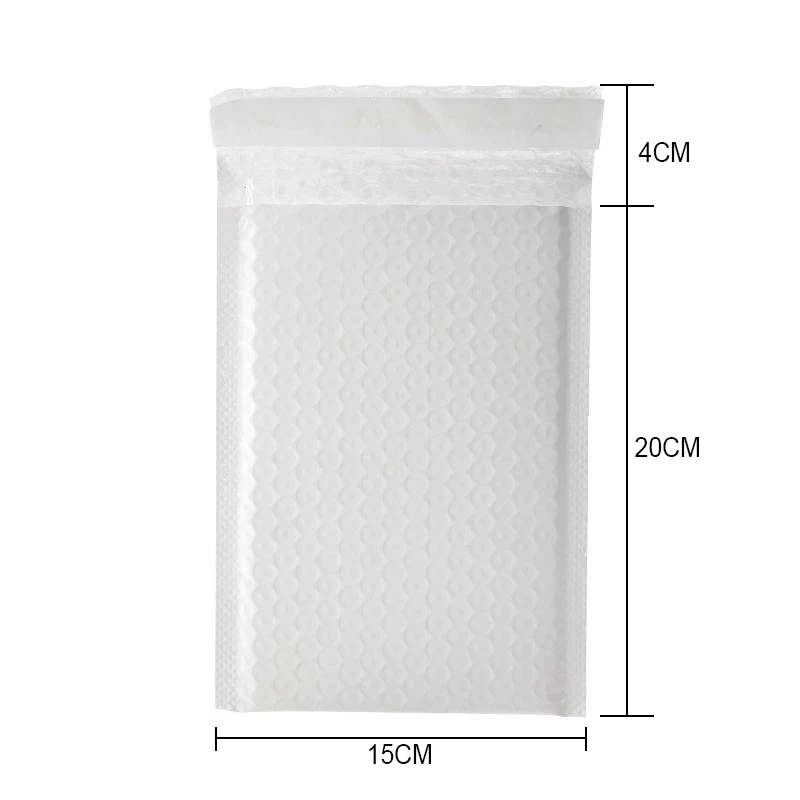 50pcs White Bubble Mailers Self Seal Poly Mailer Padded Envelope Waterproof Shipping Envelopes Bubble Bags for Mailing Packaging