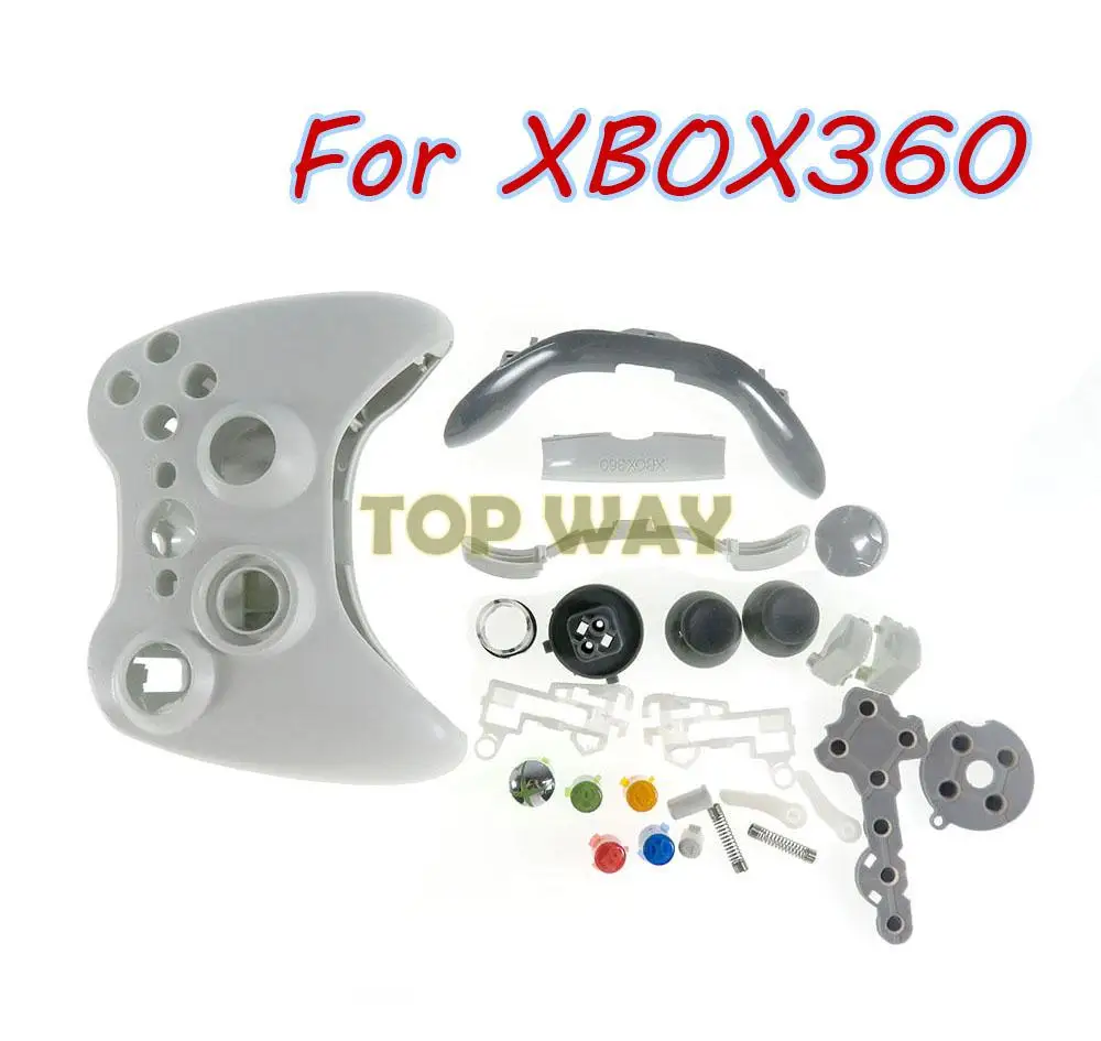 1 zestaw do konsoli XBOX 360 kontroler bezprzewodowy etui na cały telefon Gamepad Shell Cover z przyciskami gałka analogowa zderzak do gry przewodowej XBox360