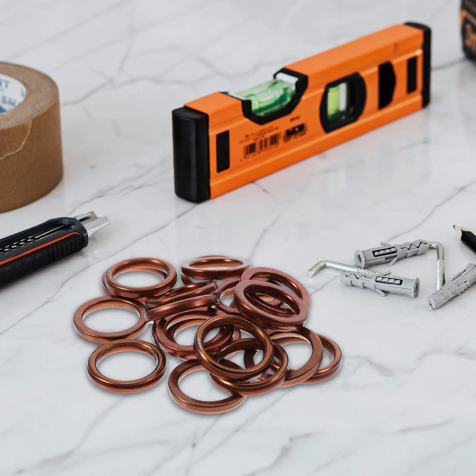 

20Pcs Exhaust Pipe Gaskets Replacement Flange Gasket Car Exhaust Manifold Washers Durable Performance Leak Proof