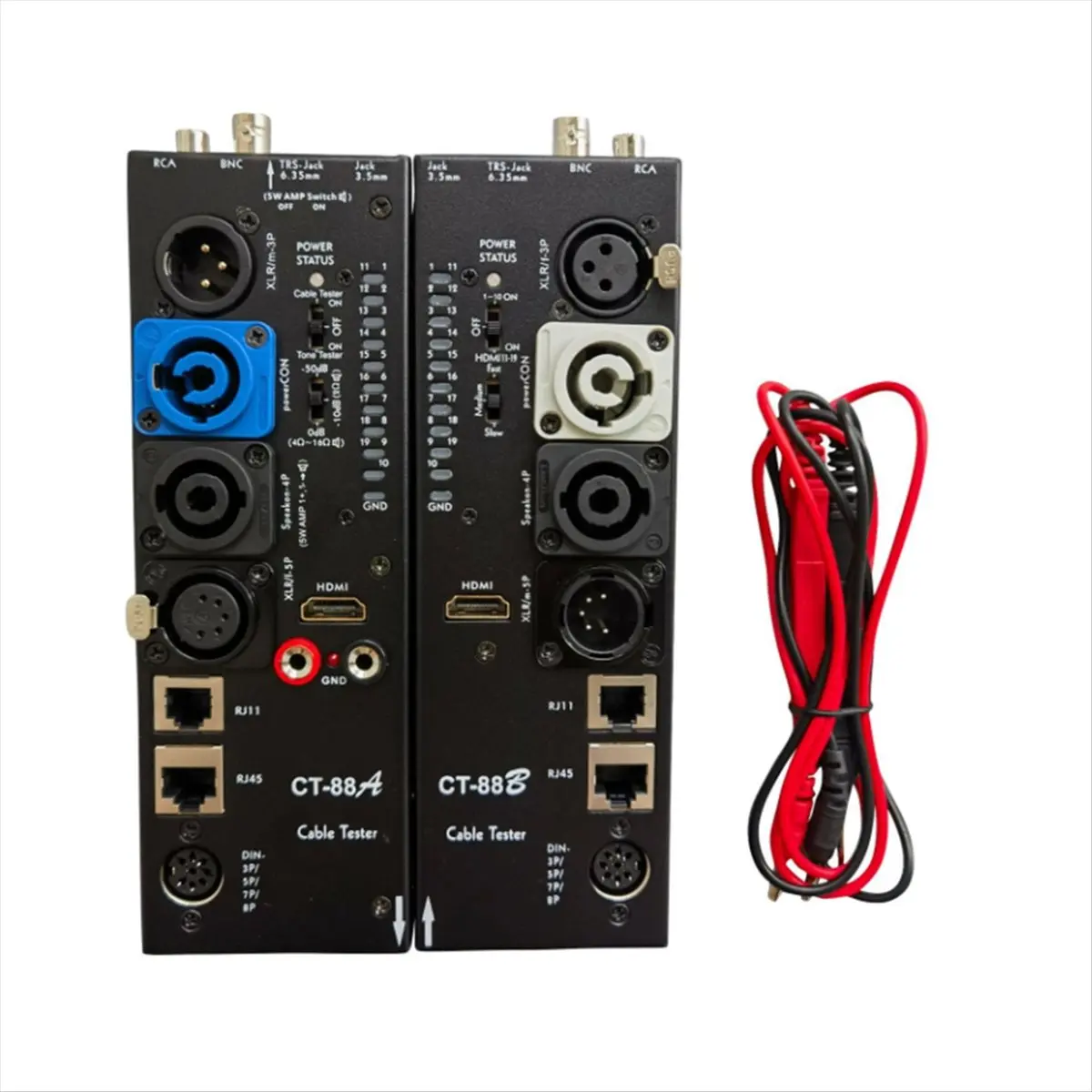 A14G CT-88 Separate Multi-Function Line Meter XLR Signal Line Meter -Compatible Automatic Audio Side Line Meter