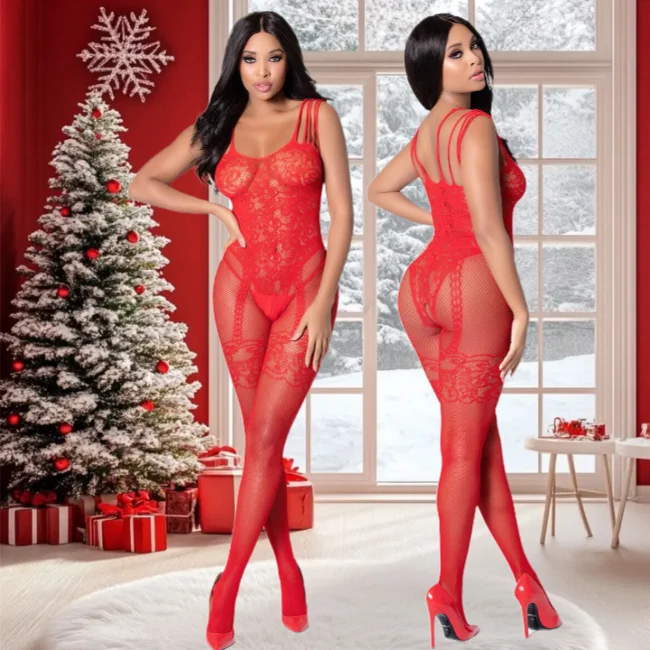 

Sexy Erotic Teddy Babydoll Bodysuit Crotchless Transparent Fishnet Lingerie Dress for Women Sexy BodyStocking Lenceria Nightwear
