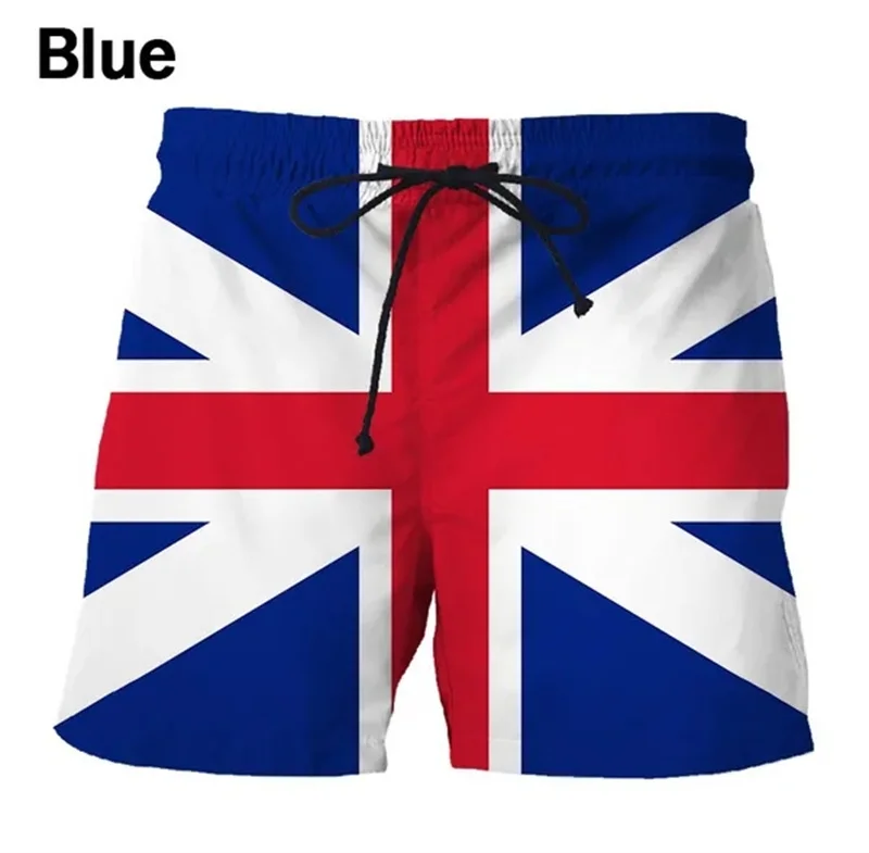 

Germany USA UK Flag Beach Shorts Men 3D Printing Board Shorts Swimsuit Homme 2023 Summer Hawaii Swim Trunks Cool Kids Ice Shorts