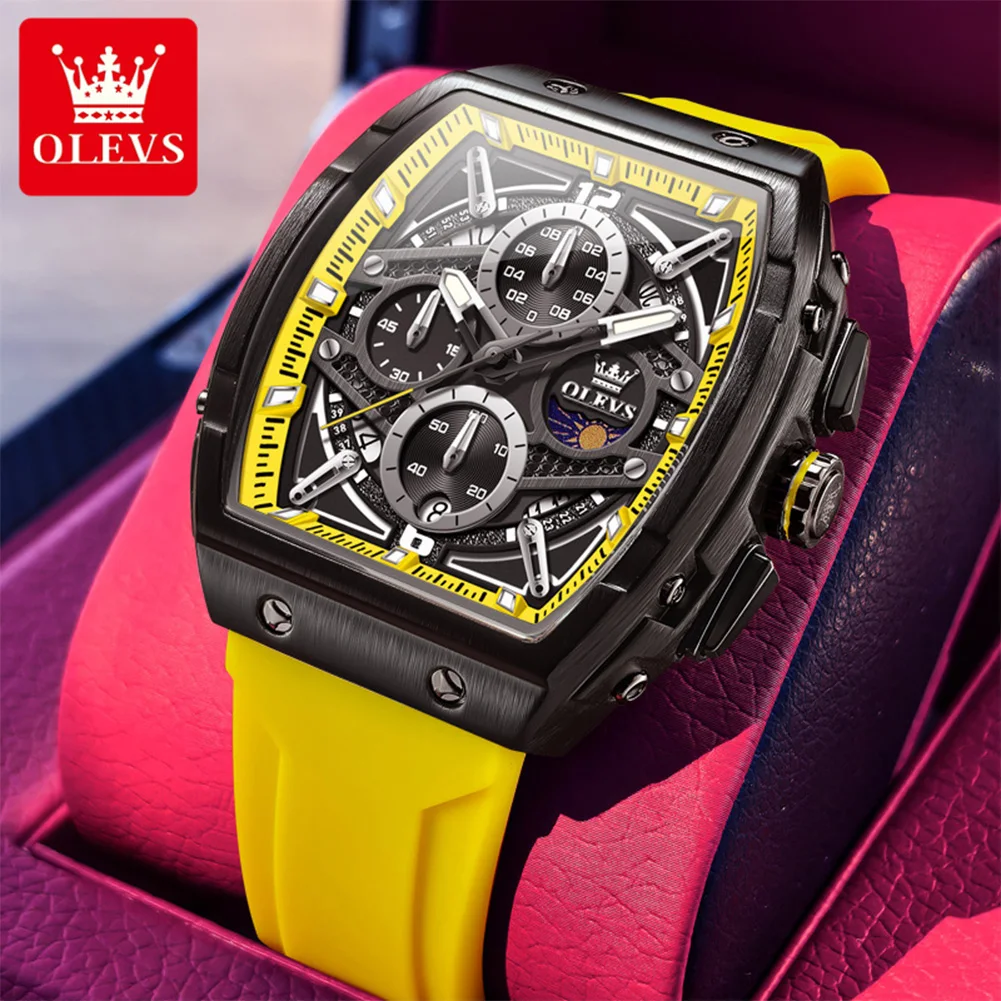 Men's Multi-functional Quartz Chronograph Watch, Waterproof
