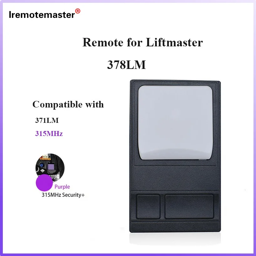 For Liftmaster 315MHZ 378LM Wireless Secondary Multi-function Garage Door Opener Control Panel