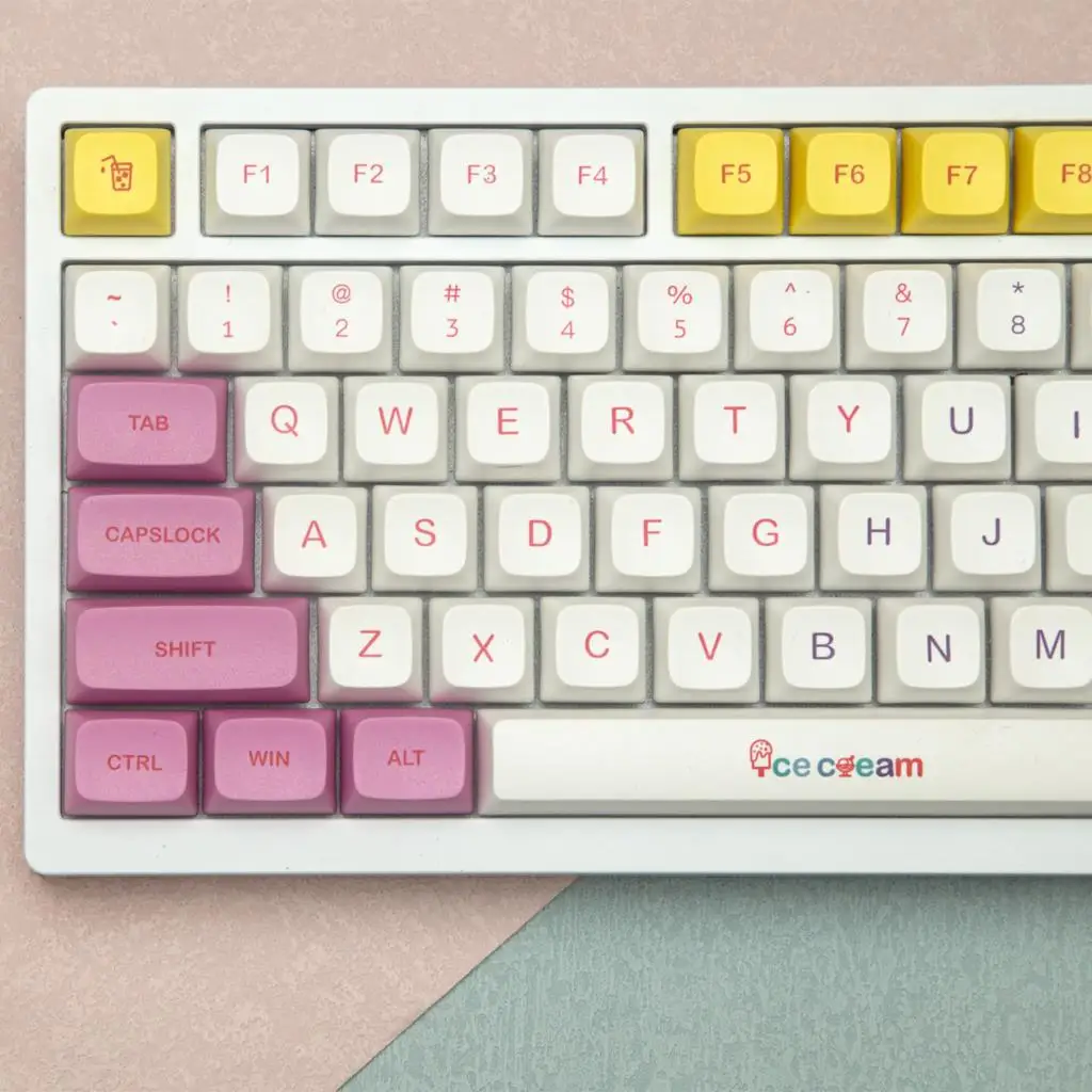 135 Keys ice cream XDA Keycap For MX Switch Mechanical keyboard Colorful DYE Sublimation PBT Keycaps Custom DIY Anne Pro 2 GK61