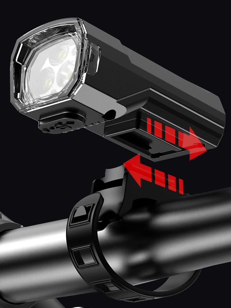 LED دراجة الجبهة ضوء السوبر مشرق دراجة ضوء مقاوم للماء الدراجة مصباح يدوي 3 مستوى عكس الضوء دراجة رئيس ضوء لحالات الطوارئ #3