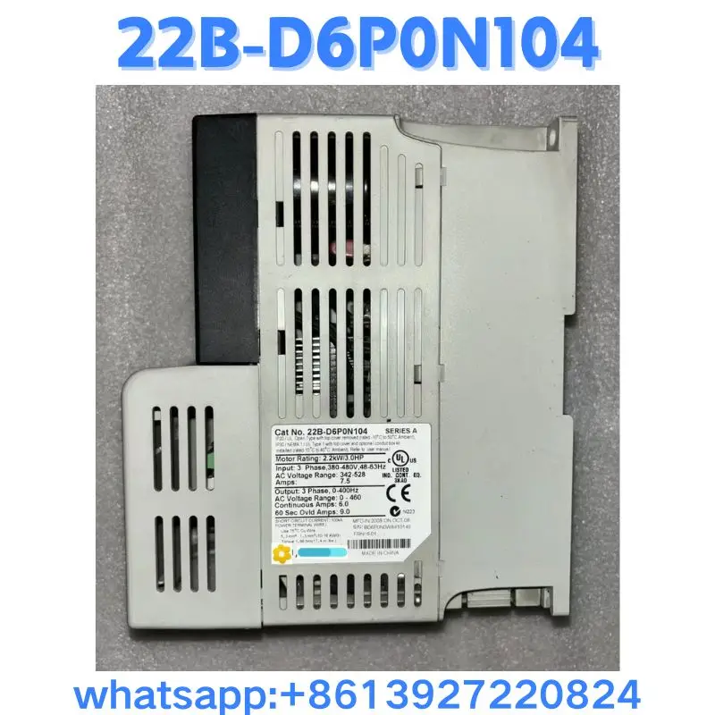 Used Frequency converter 22B-D6P0N104 test OK Fast Shipping
