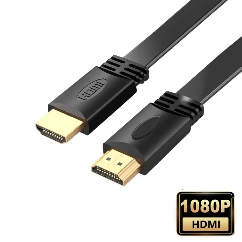 1,5/3 m Multi-kompatibles HDMI-Flachkabel, Version 1,4 1,5 Meter, unterstützt 3D 4K-Flach-HDMI-Kabel, HDMI-High-Definition-Adapterkabel