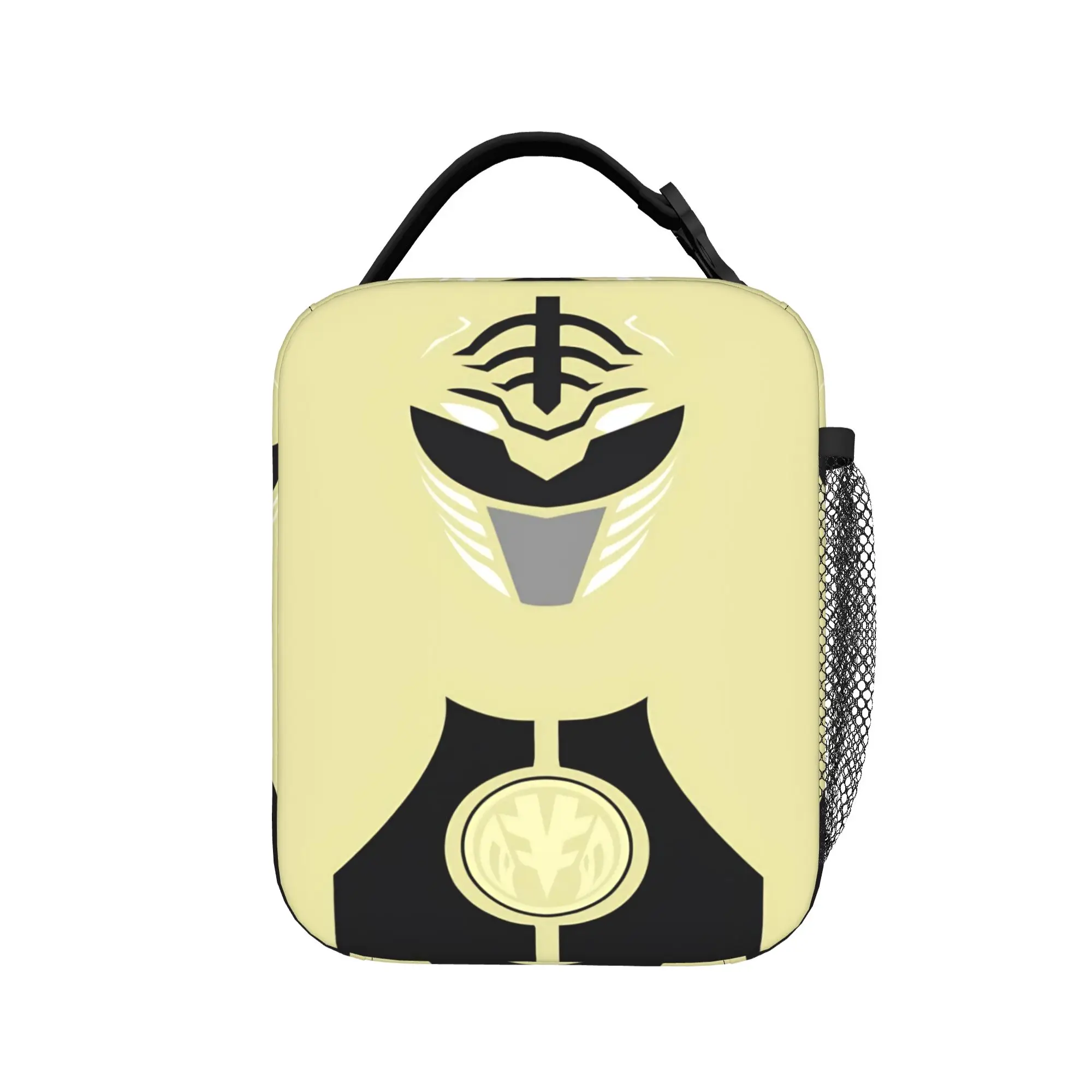 White Ranger Minimalist Insulated Lunch Bags Large Power R-Ranger Meal Container Cooler Bag Lunch Box Tote Beach Girl Boy view 3