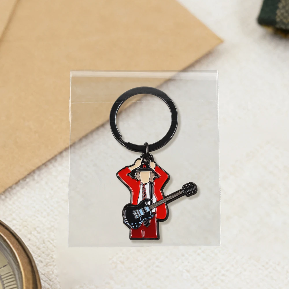Thunderstruck Young Rock Minimalistischer Musik-Schlüsselanhänger Rockband-Schlüsselring Zubehör Fangeschenk Anhänger Sammlerstück – Detail 9