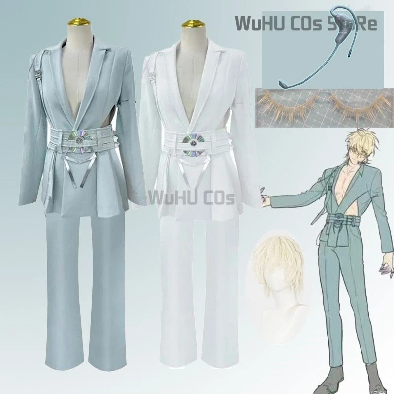 Anime ALIEN STAGE Luka Resemblance Waist Cutout Blazer Blink Gone Costume Cosplay Wig Performance Outfit Men Idol Party Clothes