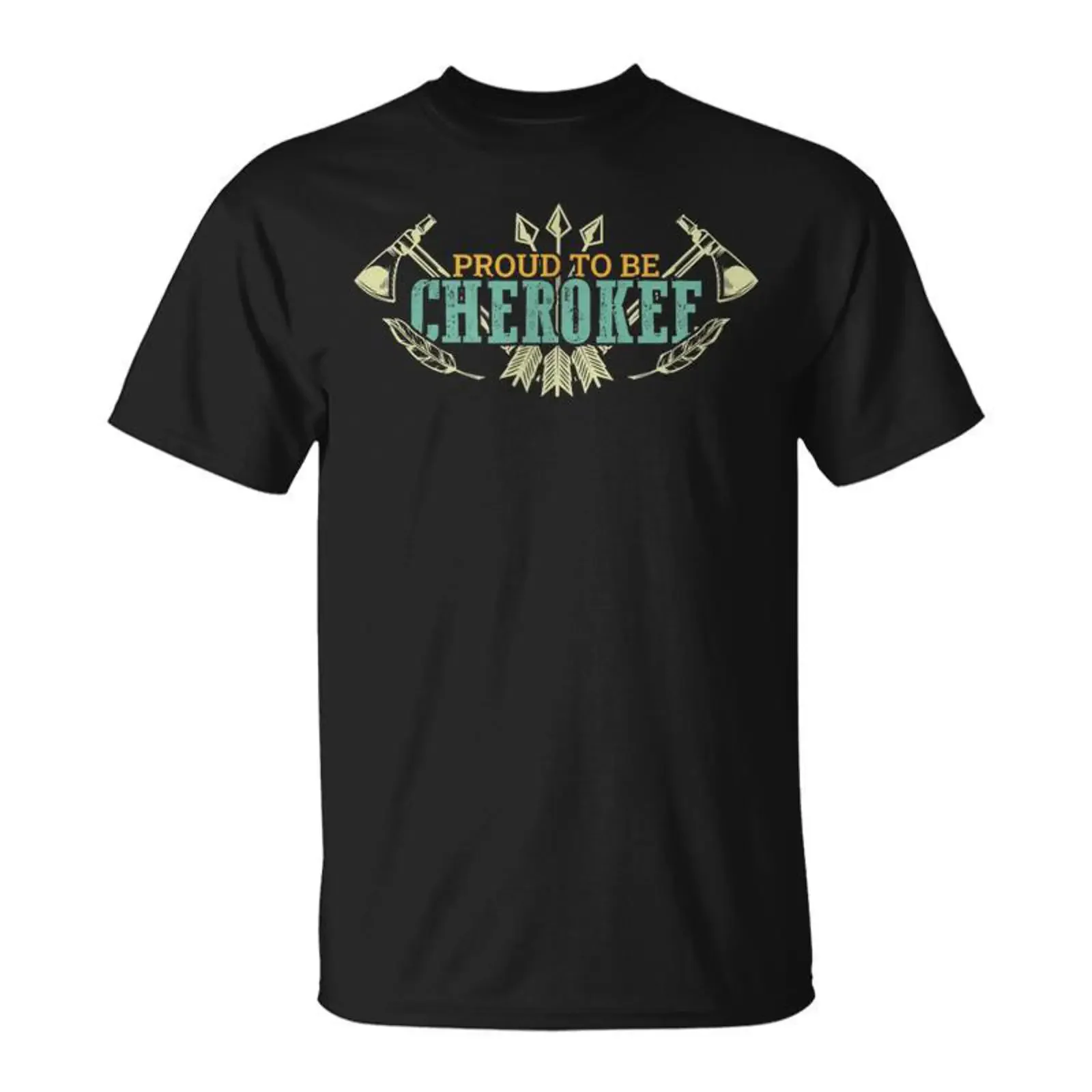 Proud To Be Cherokee American Native Indigenous Pride Indian T Shirt Monsterry vintage Washed Soft Casual Slightly Breathable