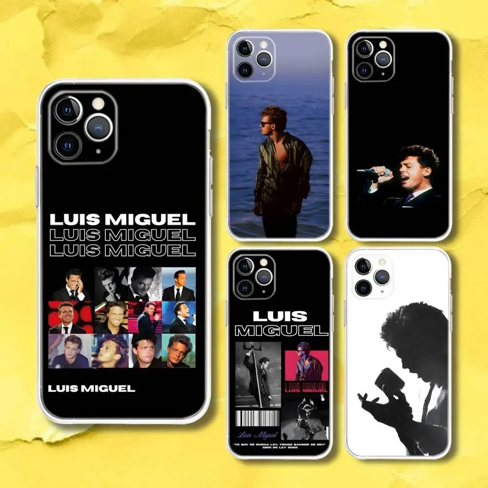

L-Luis Miguel Singer Phone Case For iPhone 17,16e,16,15,14,13,12,11 Mini Pro Max X,XR,XSMAX 8,7 Air Plus Transparent Soft