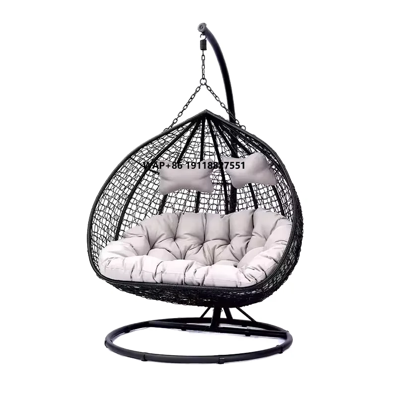 

Double Bird's Nest Patio Hammock Rattan Hanging Orchid Chair Balcony Cradle Hanging Basket Indoor/Outdoor Outdoor Furniture