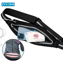 Running Belt Fanny Pack Women Men Sports Waist Pack Bag Phone Holder Athletic Runners Waist Belt  Jogging Pounch Hiking
