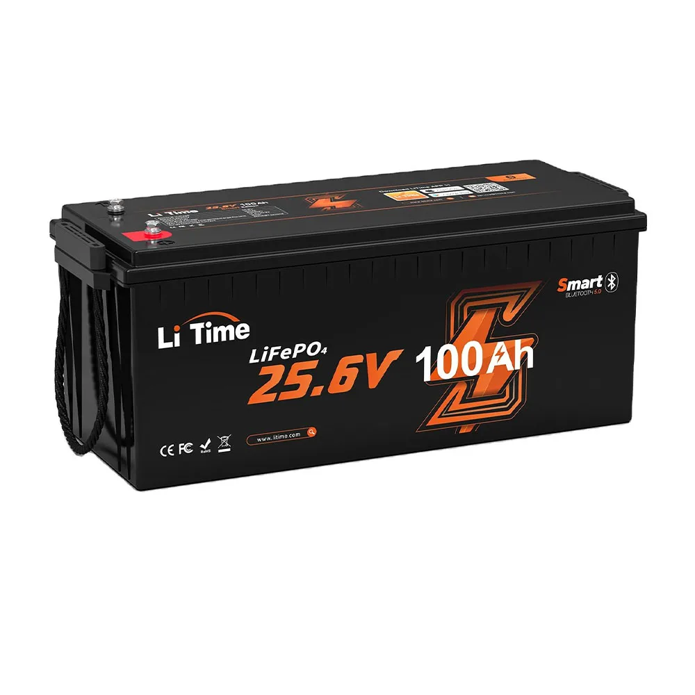 

Long Cycle Life 4000 Times 24V 100Ah LiFePO4 Lithium Battery Solar 2560Wh Batteries For Off-Grid Home Storage Power