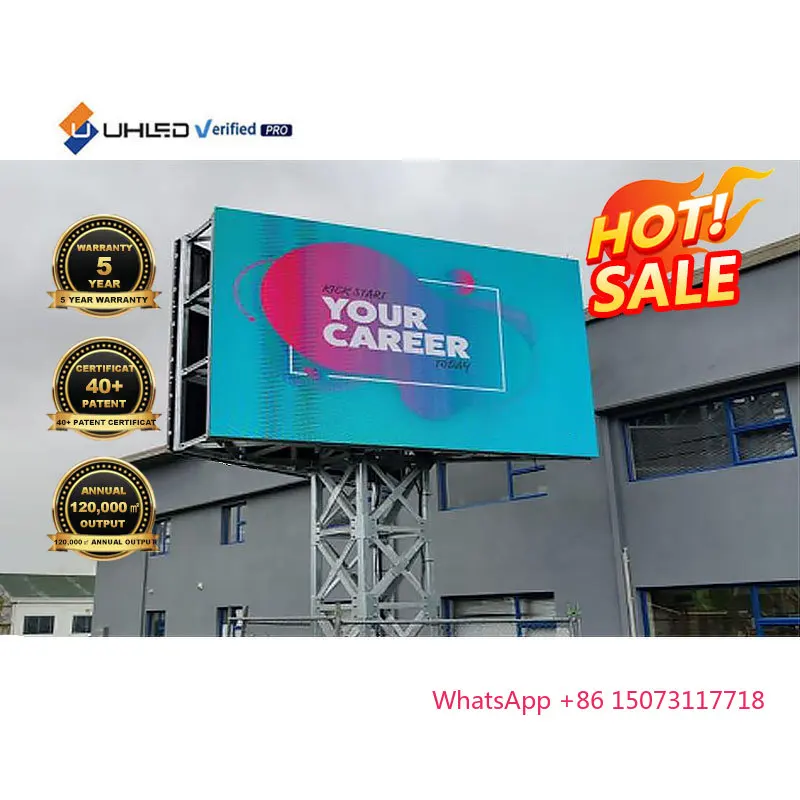 P10 P6 P5 UHD LED 디스플레이 화면 P8 옥외 LED 화면 광고용 화면 거리 디지털 사이니지 고정형 옥외 LED 디스플레이