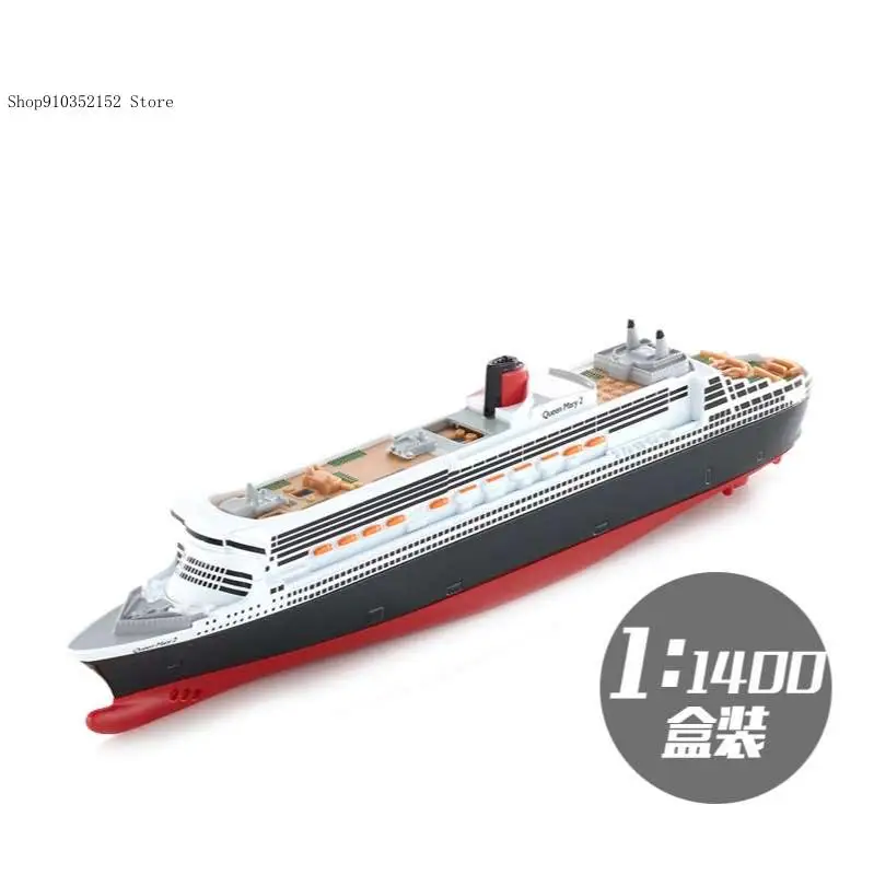 Cruise Ship Tourist Ship Simulation Alloy Model 1:1400 Queen Mary Luxury Cruise Ship Model