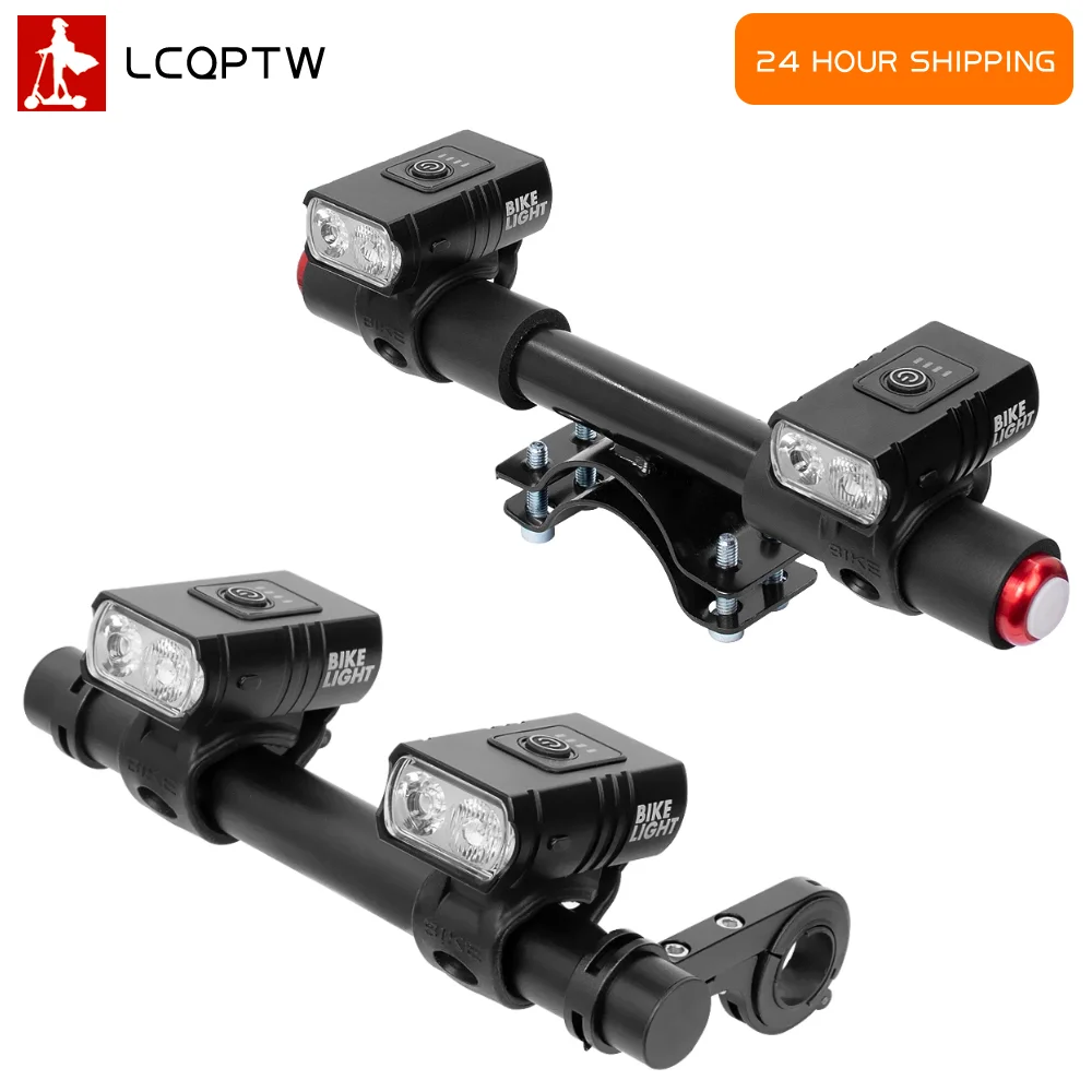 T6 USB Wiederaufladbare LED-Frontscheinwerfer für Xiaomi M365 Pro Pro2 1S Mi3 Elektroroller 1000LM Frontlampe Ersatzteile