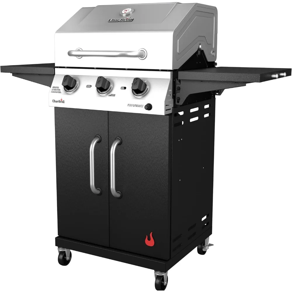 Series Convective 3-Burner Cart Propane Gas Stainless Steel Grill - 463732623